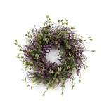 Melrose International Mini Berry and Mixed Foliage Polyester Twig and Styrofoam Wreath