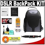 Bower Pro Digital SLR Photography BackPack + Precision Design Accessory Kit for Canon Rebel XSi, XS, XTi, 40D, 50D, Nikon D40, D60, D80, D90, D200, D300, D700, Olympus Evolt E-410, E-420, E-510, E-520, and Sony Alpha A200, A300, A350, A700 Digital SLR Cameras