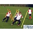 World Sport Set of 6 Yellow 60" Coaching Sticks