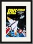 Black Framed/Matted Print 17x23, Space Stories: Assault on Space Lab