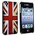 Classic Retro UK United Kingdom Union Jack Flag Hard Case Cover for Apple iPhone 4 4s by ruishername