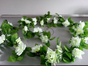 Silk wedding flowers greenery