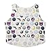JETTINGBUY Women Crop Vest Digital 3D Emoji Print T Shirt