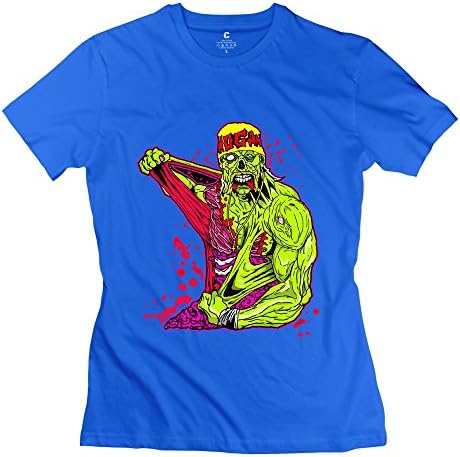 PCY Women's Create My Own Hulk Hogan Power Muscle T Shirt XL RoyalBlue