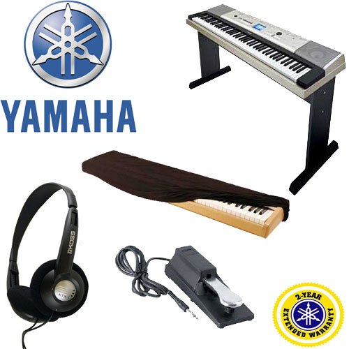 Yamaha YPG-535 88 Portable Electronic Keyboard With Headphones a Dust Cover And Sustain Pedal Plus 2 Year Warranty product image