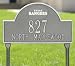 Texas Rangers Pewter and Silver Personalized Address Lawn Plaque