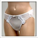 Venus 2 Pack White Sheer Mesh Bikini Panty #0059 sz S