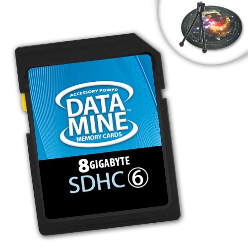 DataMINE 8GB SDHC Class 6 Memory Card Featuring DataSAFE Technology for your Kodak EasyShare Sport C123 / C195 / C182 and More Digital Cameras ***Includes Mousepad & Mini Tripod