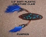 3.5 Soft Plastic Creature Claw - Pumpkin (10 Pack)