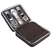 Quality Watches - Brown Soft Touch High Quality Leatherette Compact Travel Watch Case With Suede Interior With 6 Watch Compartments