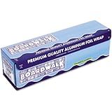 Boardwalk 7126 Heavy-Duty Aluminum Foil Roll, 1000' Length x 18" Width, 20 Micron Thickness, Silver