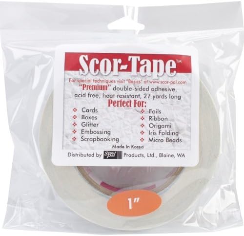Scor-Pal Scor Tape, 1-Inch by 27-Yard by Scor