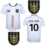 Produkt-Bild: Deutschland Trikot "Modell R506" Wappen gestickt-mit Ihrem Wunschnamen+Wunschzahl-f&uuml;r Kinder Gr.: 110-116-122-128-134-140-146-152-158