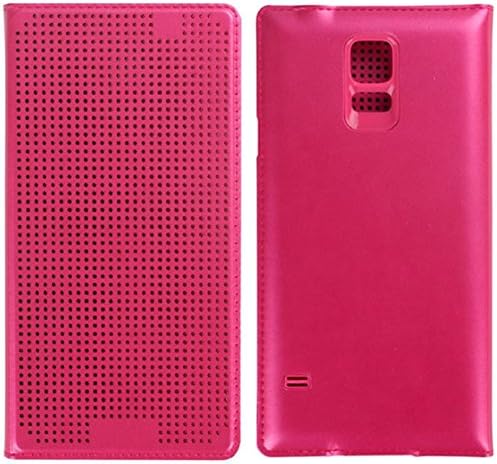 Changeshopping(TM) Ultra Thin Dot View Flip Leather Case Cover for Samsung Galaxy Note 3 (Hot pink)