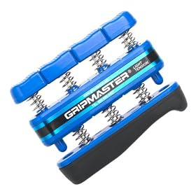 Gripmaster Hand Exerciser Blue, Light Tension (5-Pounds per Finger)