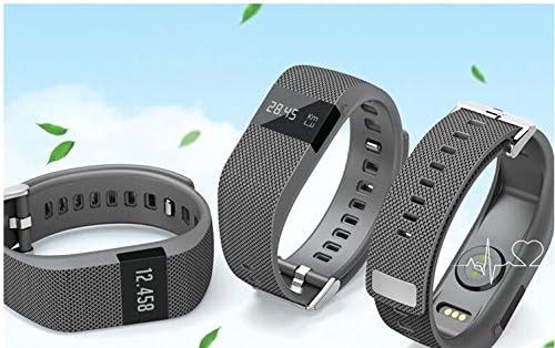 2016 Fashion Bracelet with Bluetooth 4.0 Sync Healthy Smart Healthy Bracelet Watch Wristband Sport smartband (Black)