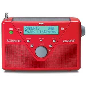 red solar powered radio