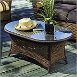 IMAGE OF Grand Traverse Oval Cocktail Table Finish: Bisque