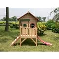 Kinderspielhaus Stelzenhaus Susi aus Holz mit Rutsche
