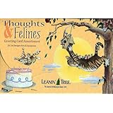 Thoughts & Felines - Leanin' Tree Greeting Card Assortment (AST90603) - 20 cards with full-color interiors and 22 designed envelopes
