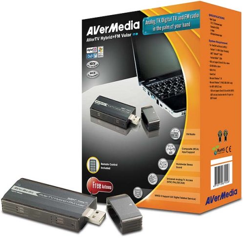 Childrens Toyshop  Electronics : AVerMedia AVerTV Hybrid+FM Volar Digital Analogue TV Tuner Stick