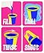 Tablecraft H773-6 Twist 'N Shot Reusable Gelatin Shot Cups