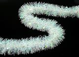 Fancy Iridescent Frosted Starburst Christmas Tinsel Garland 12