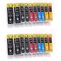 20x Compatible XL Cartouches d'encre avec PUCE & contr�le du niveau, pour Canon CLI-8 PGI-5, directement applicable - Canon PIXMA MP500 510 520 530 600 600R 610 800 800R 810 830 960 970 MX700 850 IP4200 5200 - Noir Cyan Jaune Magenta - 100% Qualit� - (Silvertrade �)