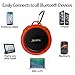 Bluetooth Shower Speaker SpeakStick PRO with, Listen to Music & Receive Phone Calls Anywhere, Powerful 5W Speaker, Micro SD and Built in Microphone, for Outdoor & Indoor Use - Red