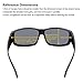 DUCO Unisex Wear Over Prescription Glasses Rx Glasses Polarized Sunglasses 8956 (Black Frame Gray Lens)
