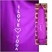 Drawstring Embroidered Purple Yoga Mat Bag: Embroidery-