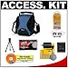 Lowepro Apex 100 AW Photo/Video Camera Bag/Case (Arctic Blue) + Accessory Kit for Nikon Coolpix, Canon PowerShot, Pentax Optio, Olympus Stylus, Fuji FinePix, Kodak EasyShare, Casio Exilim, Panasonic Lumix, Samsung and Sony Cyber-Shot Digital Cameras