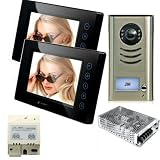 Buy 2-Wire Video Intercom Two 7 Color Monitor-antivandal DoorPhone by VT