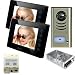 2-Wire Video Intercom Two 7 Color Monitor-antivandal DoorPhone