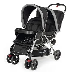 Safety 1st 12199600 Duodeal Zwillingskinderwagen, inklusive Regenverdeck, Einkaufskorb, schwarz