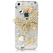 NOVA Case Glamour Bling Crystal iPhone Case iPhone 5 Pearl Butterfly