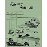 1957 JEEP FC170 4-Wheel Drive Parts Book List Guide by Jeep