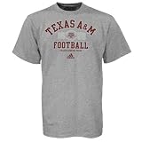 adidas Texas A&M Aggies Ash Gut Check Football Practice T-shirt