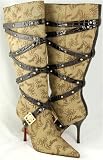 APPLE BOTTOMS Mona Womens Brown Gold Boots Nelly