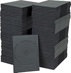 Vact 7mm Slim DVD Cases 100-pack
