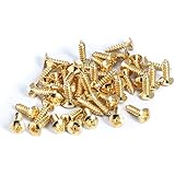 Generic Golden Guitar Bass Pickguard Screw For ST TL SG LP Guitar Pack of 50