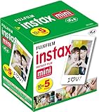 Fujifilm Instax Mini Instant Film, 10 Sheets x 5 packs