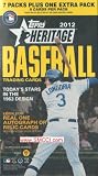2012 Topps Heritage Baseball Series Factory Sealed Unopened Blaster Box That Contains 8 Packs with 9 Cards Per and a Chance At a Ton of Different Insert Cards Including Autographs, Game Used Jerseys, Short Prints and More!