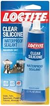 Loctite Clear Silicone Waterproof Sealant 2.7-Ounce Tube (908570)
