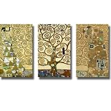 Tree of Life by Klimt 3-pc Premium Stretched Canvas Set (Ready to Hang)