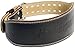 Harbinger Padded Leather Contoured Weightlifting Belt with Suede Lining and Steel Roller Buckle, 4-Inch