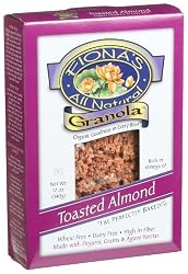 Fiona's All Natural Granola, Organic Toasted Almond, Wheat-Free, 12-Ounce Boxes (Pack of 6)