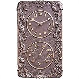 Acanthus Clock Thermometer Finish: Verdigris