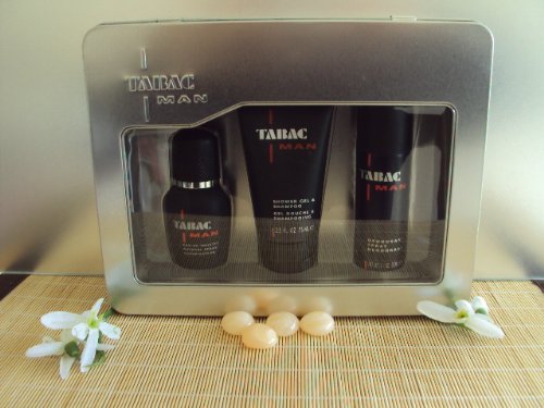 TABAC MAN Geschenkset in Metalldose (Eau de Toilette + Duschgel + Deodorant) Preisvergleich
