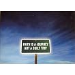 (4x6) FAITH IS A JOURNEY NOT A GUILT TRIP POSTCARD Religious